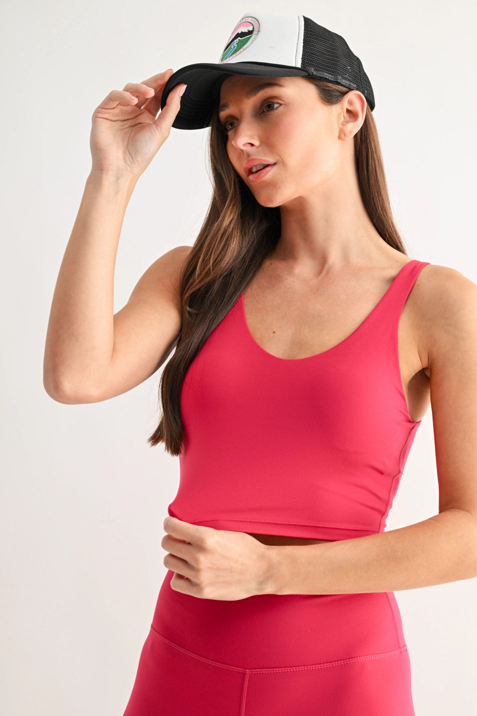 Plum Pink U-Back Active Tank