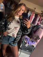Midnight Cabin Flannel