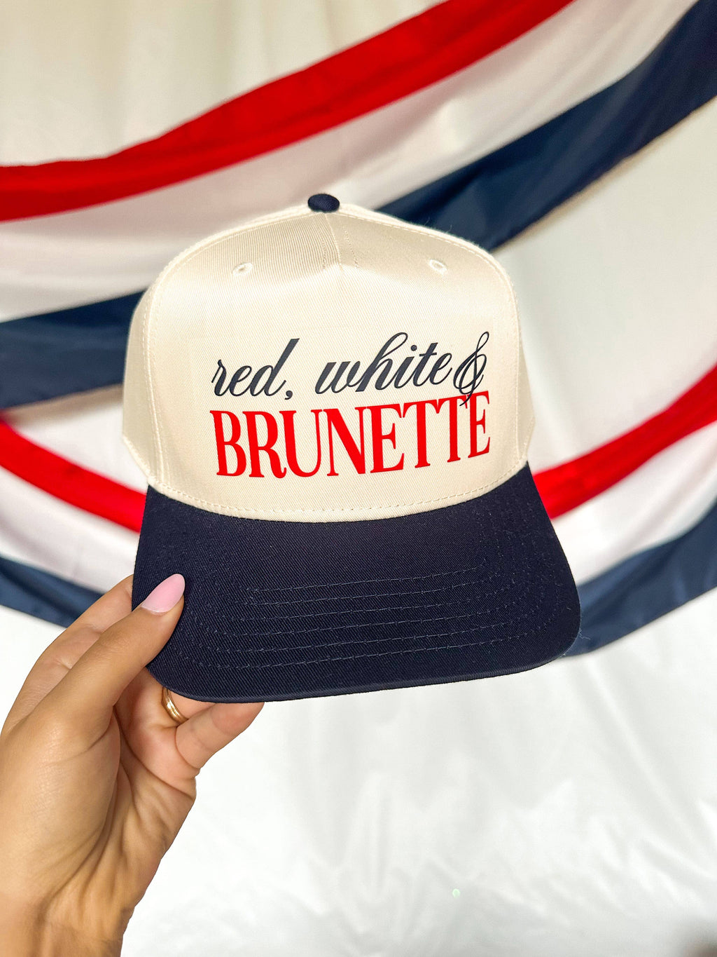 Red, White, & BRUNETTE