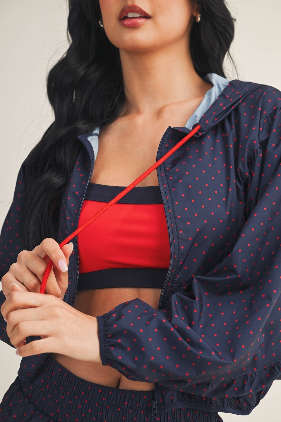 Polka Dot Print Jacket