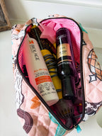 XL Western Fabric Toiletry Bag  Makeup Bag • Travel Pouch