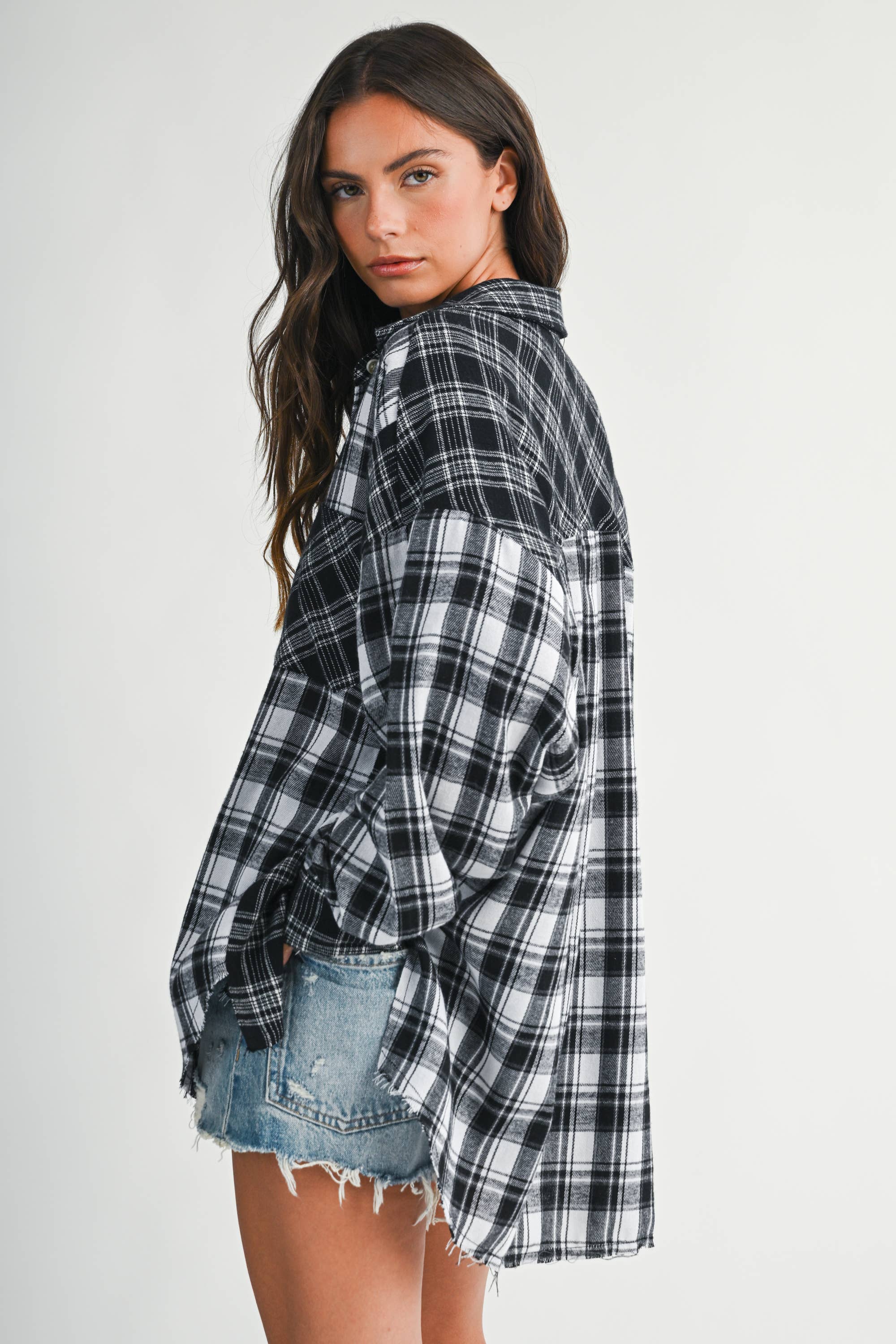 Midnight Cabin Flannel