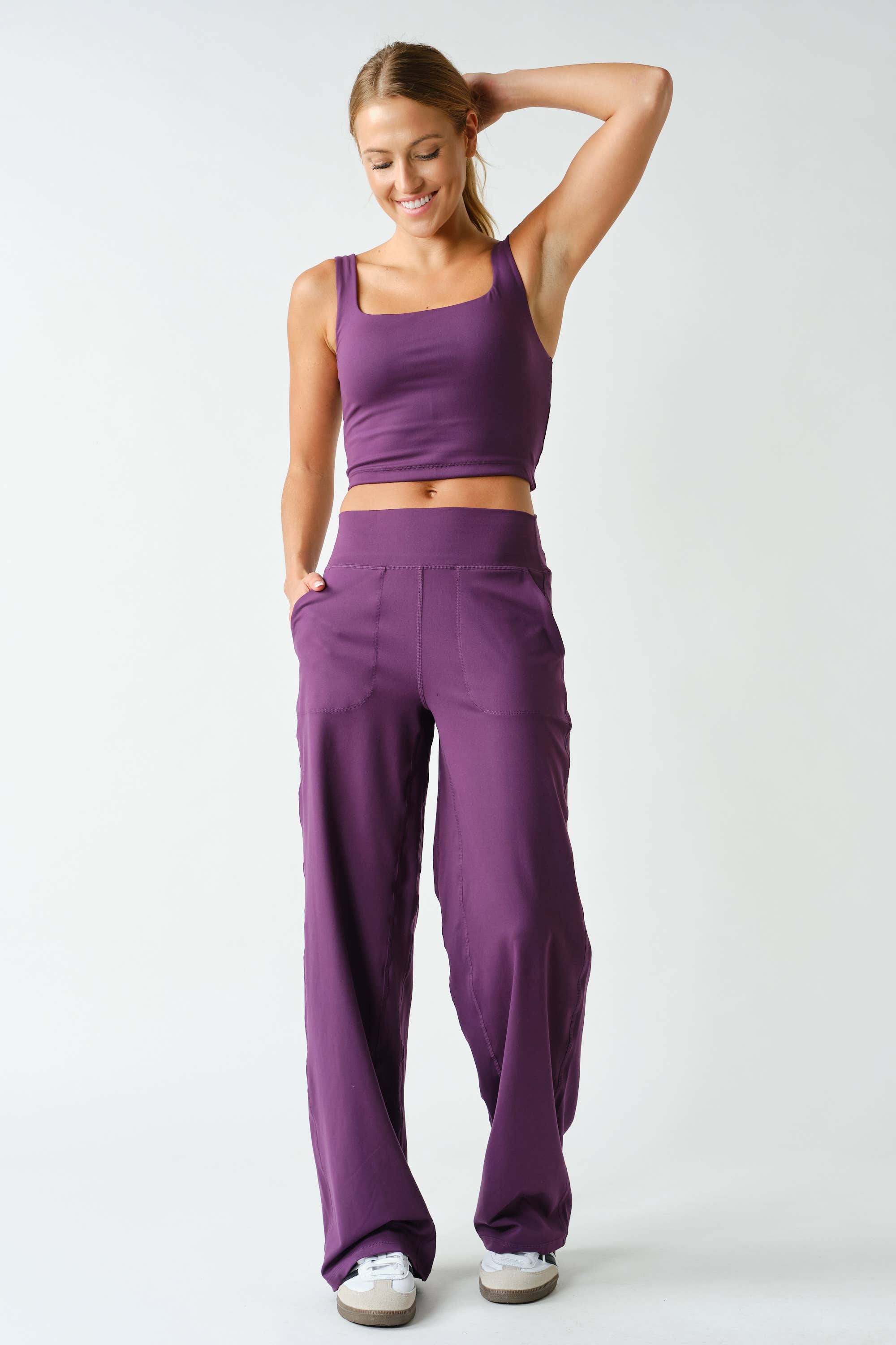 Purple Iris High-Waist Pant