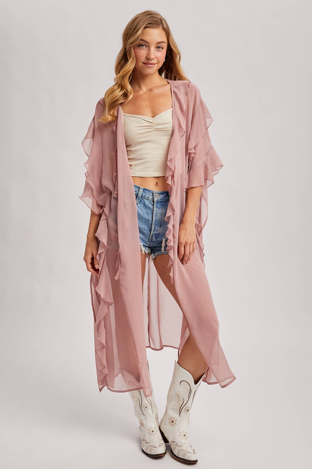 Southern Belle Ruffle Kimono