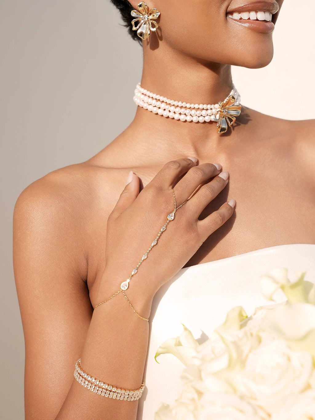 FINAL SALE! Dripping Crystal Hand Chain
