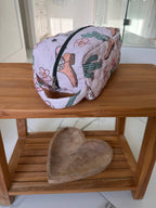 XL Western Fabric Toiletry Bag  Makeup Bag • Travel Pouch