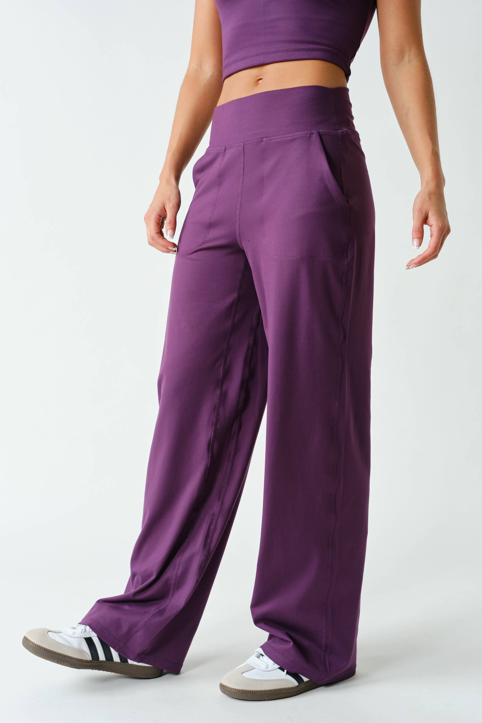 Purple Iris High-Waist Pant