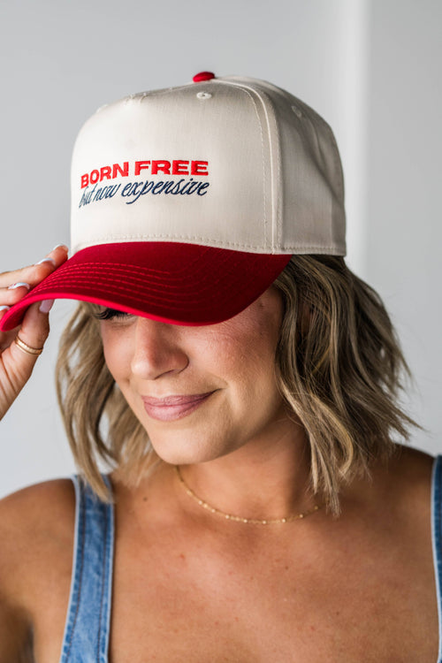 Born Free But Now Expensive 4th Of July Hat
