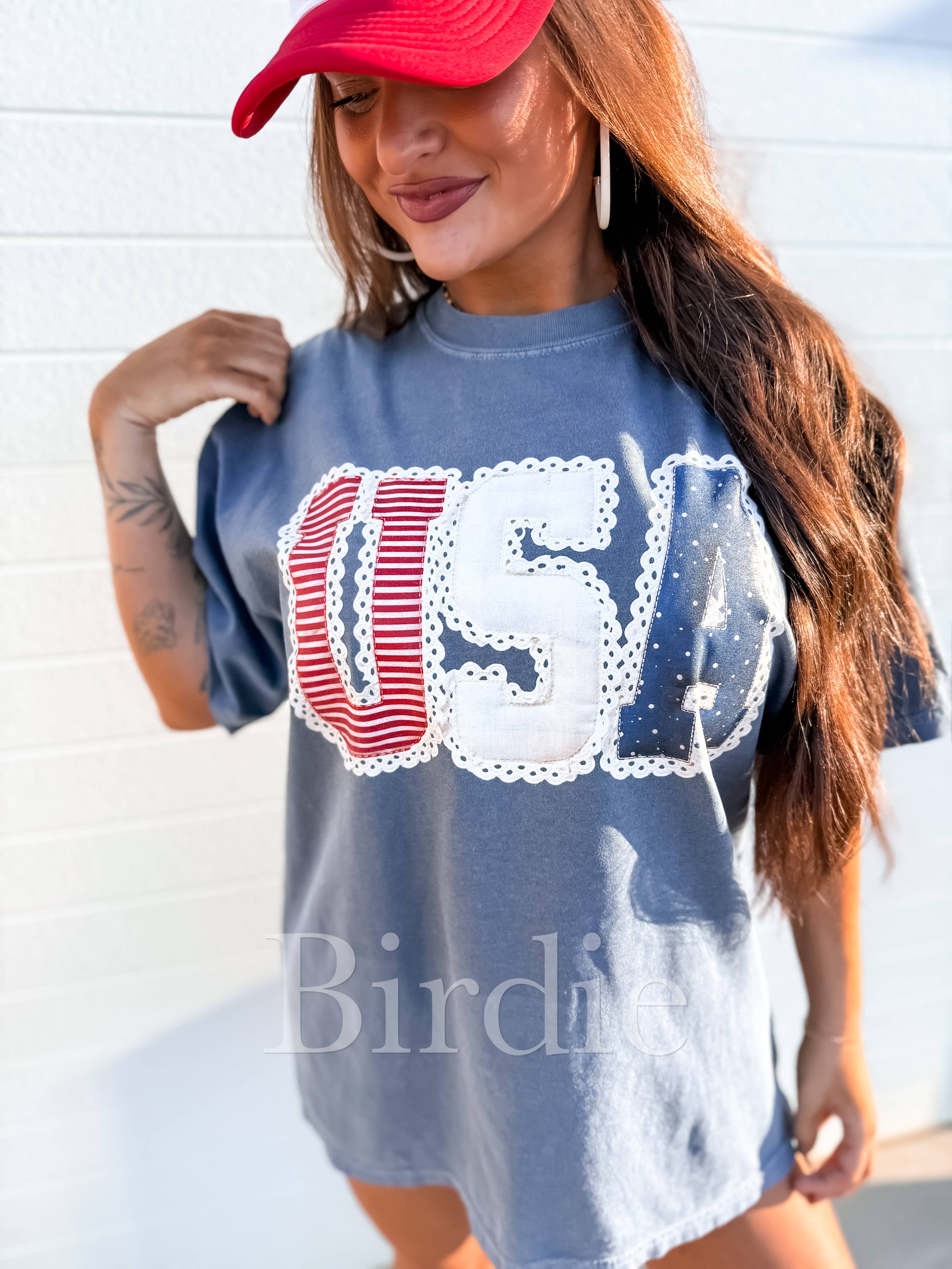 USA Lace Tee