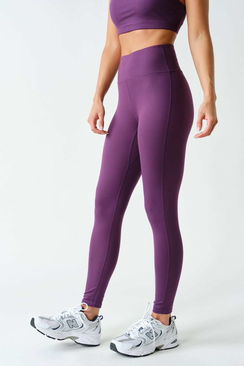 Purple Iris Scrunch Leggings
