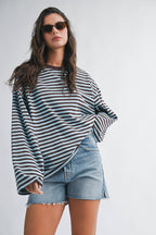 Mint Mocha Long Sleeve Top