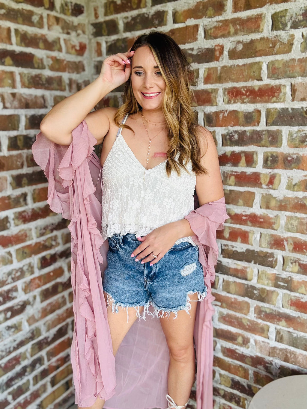 Floral Lace Tank