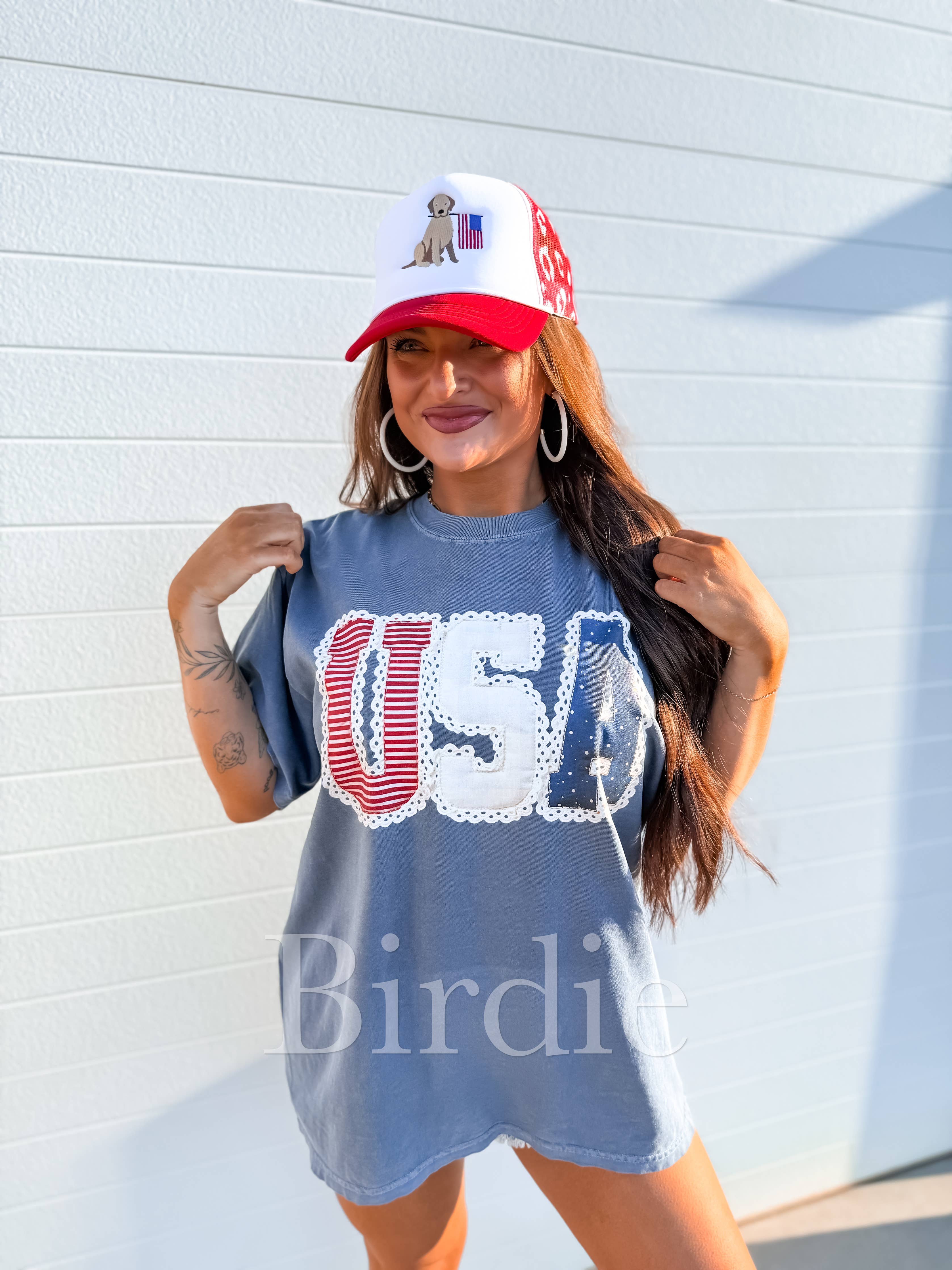 USA Lace Tee