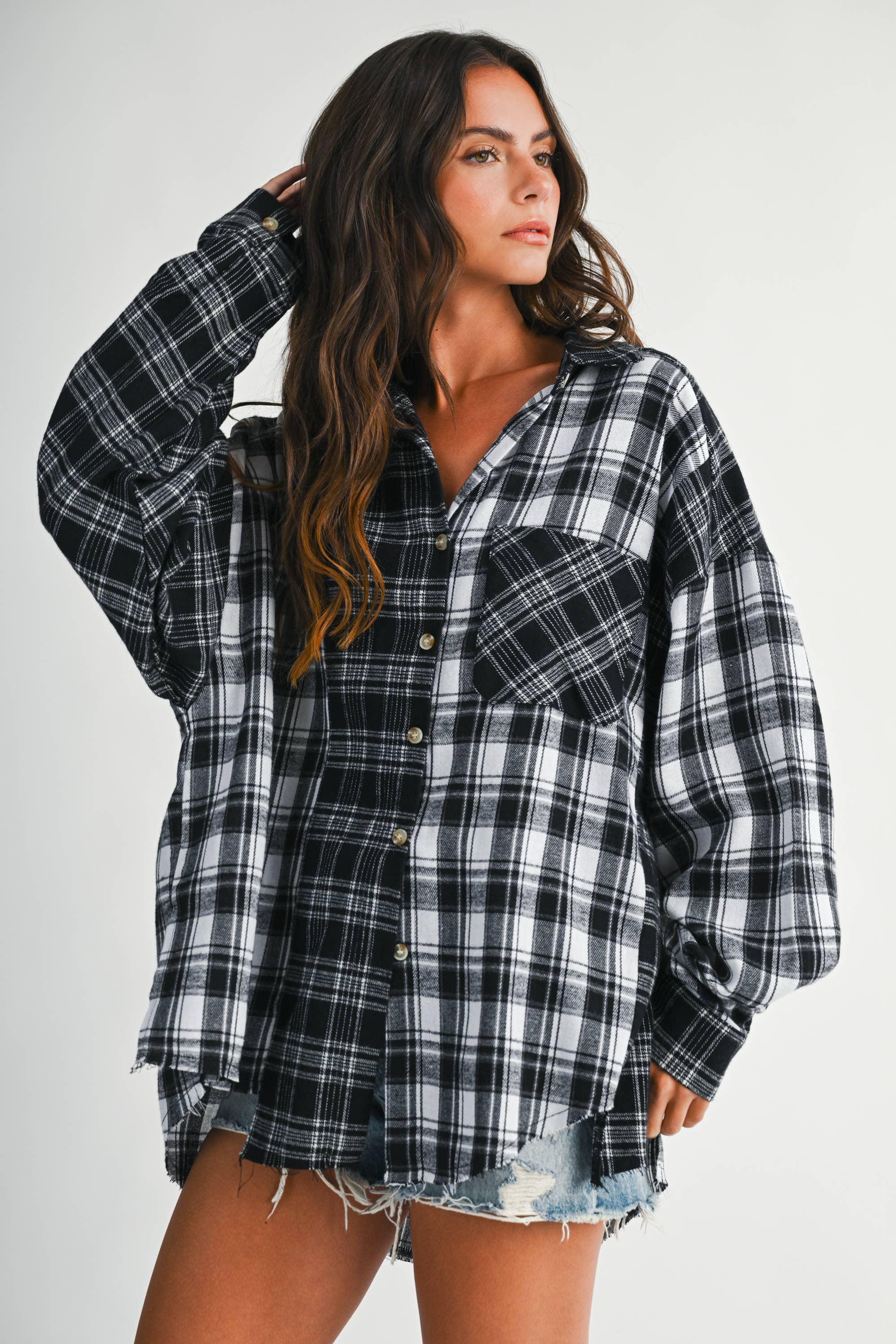 Midnight Cabin Flannel