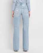 VERVET 90'S VINTAGE SUPER HIGH RISE FLARE JEANS