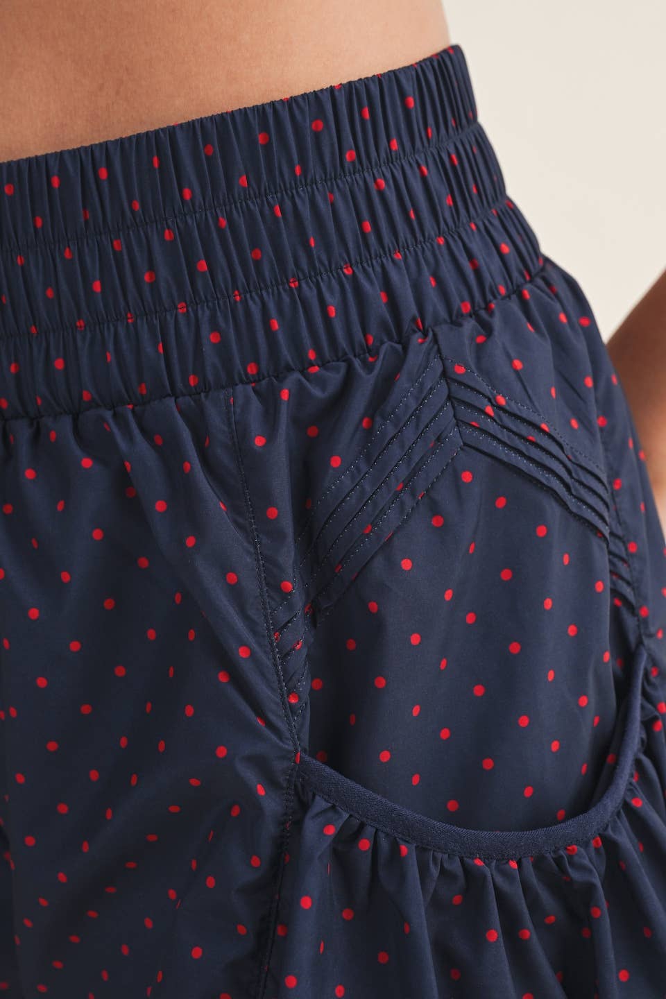 Polka Dot Print Flare Shorts