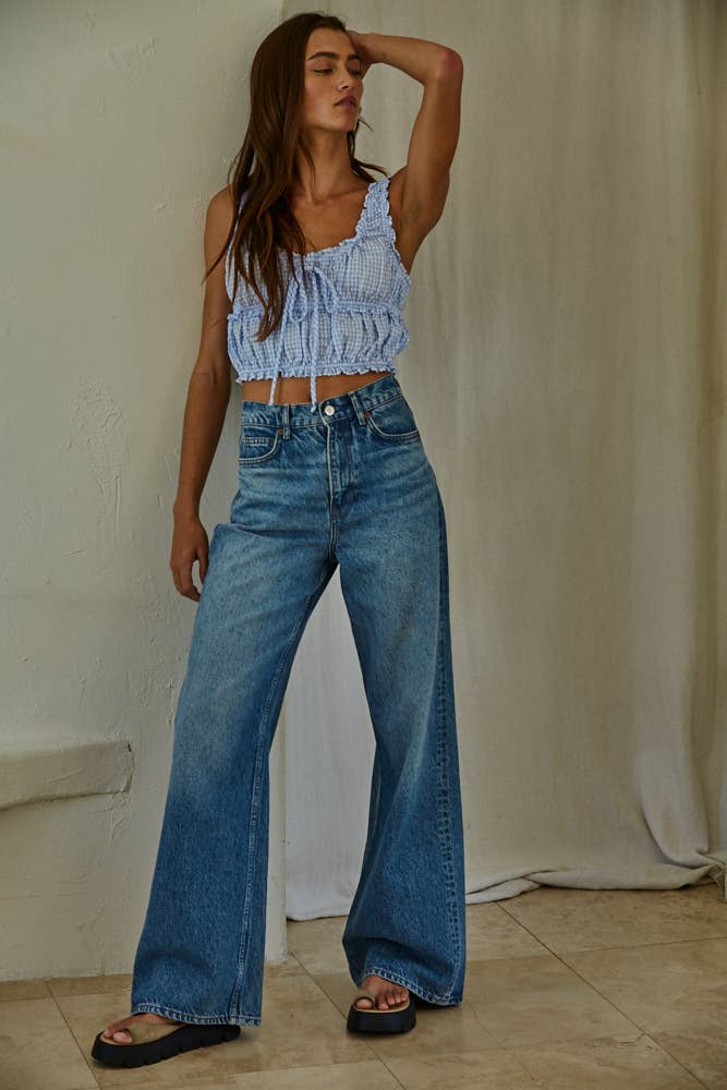Gingham Crop Top