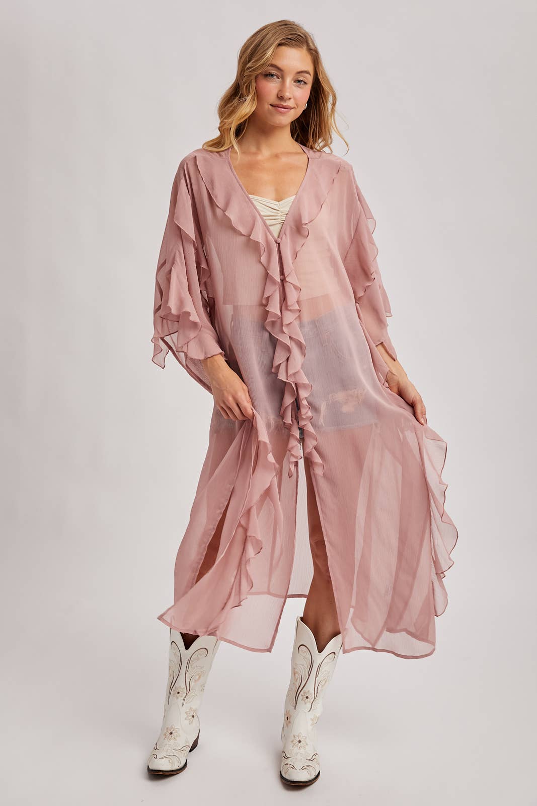 Southern Belle Ruffle Kimono