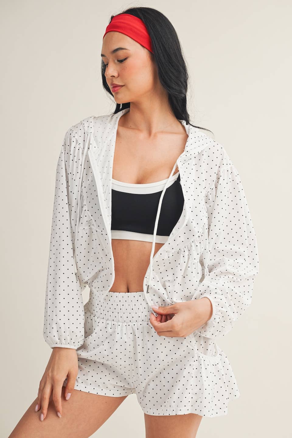 Polka Dot Print Jacket
