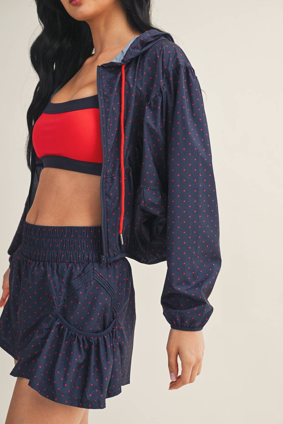 Polka Dot Print Jacket