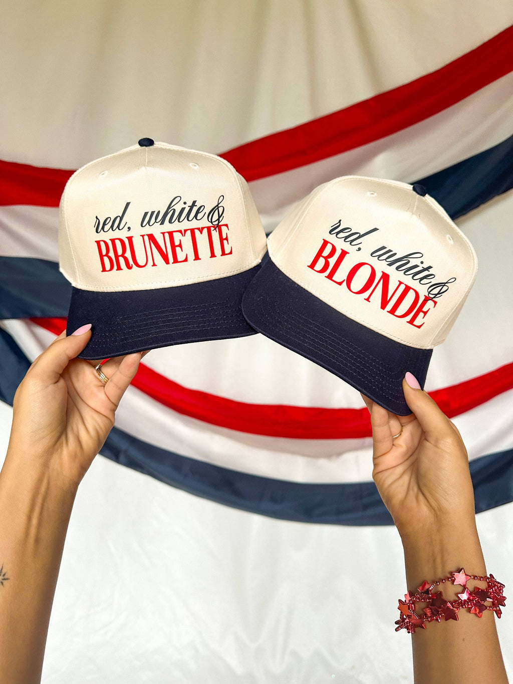 Red, White, & BRUNETTE