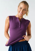 Purple Iris Snap Tank