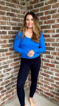Bold & Blue Basic Top
