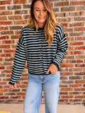 Classic Crush Striped Cardigan