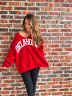 Oklahoma Reversible Split Neck Sweatshirt