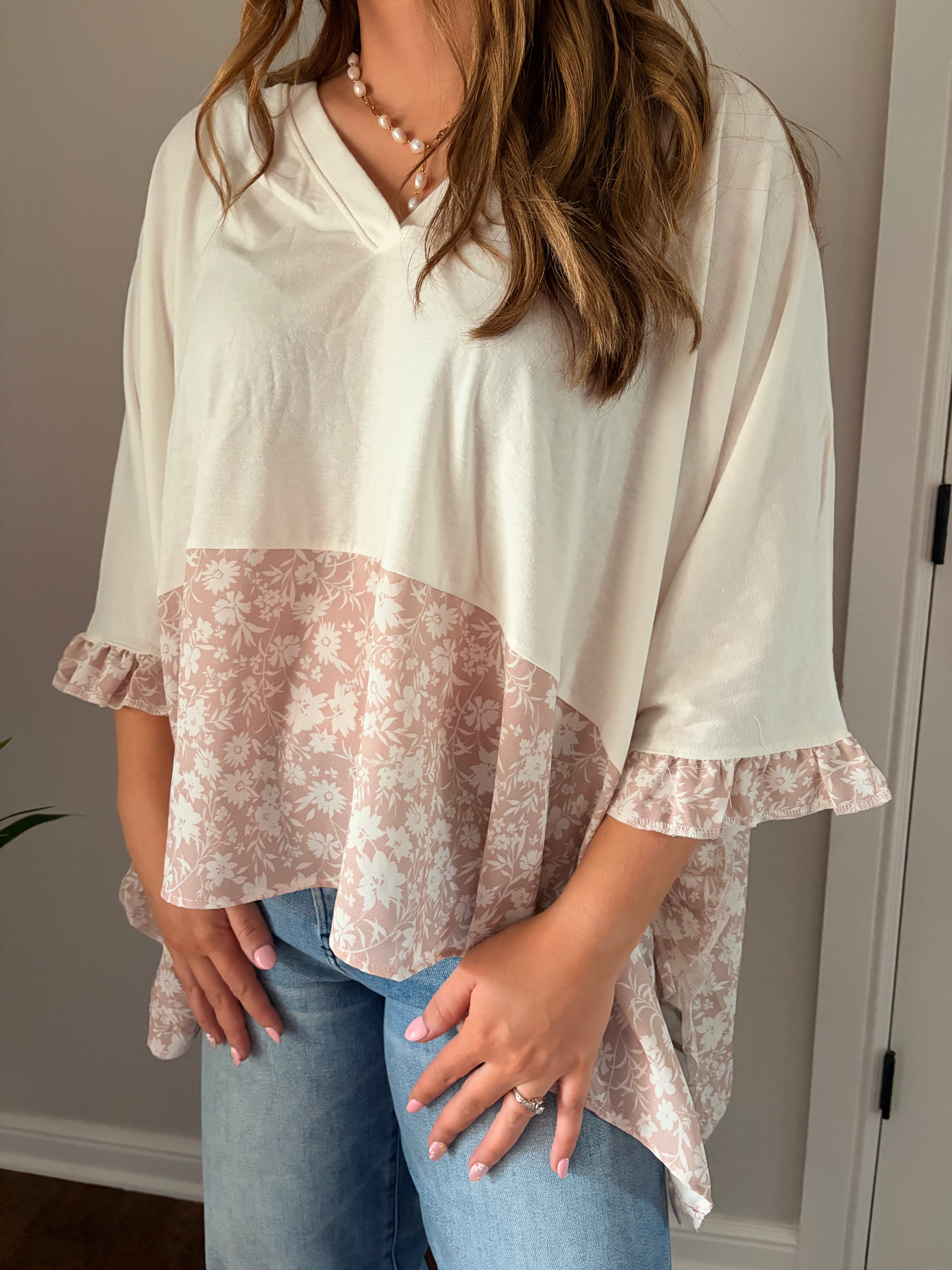 FINAL SALE!! Soft Ambition Top - Taupe