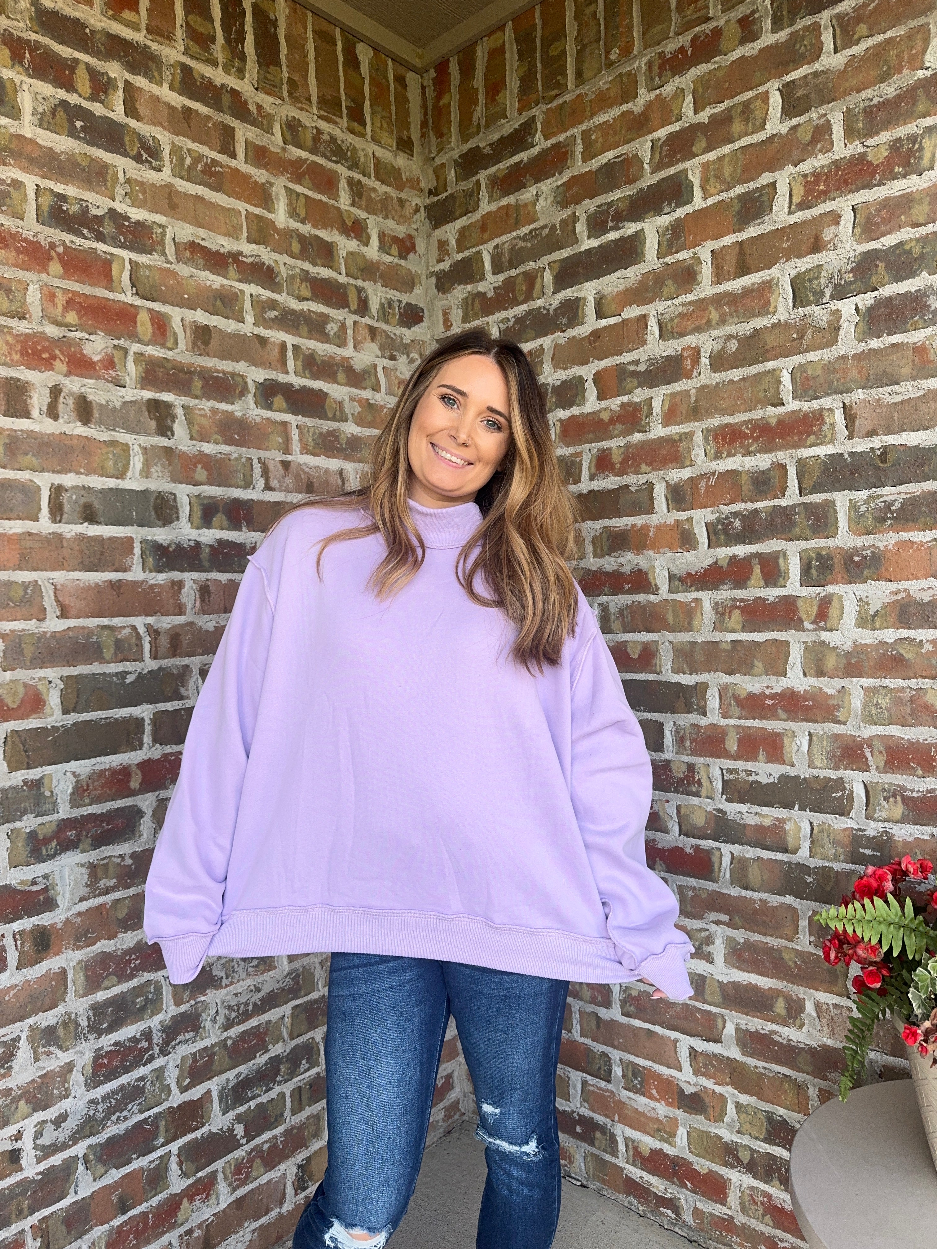 The Lavender Dream Mock Neck
