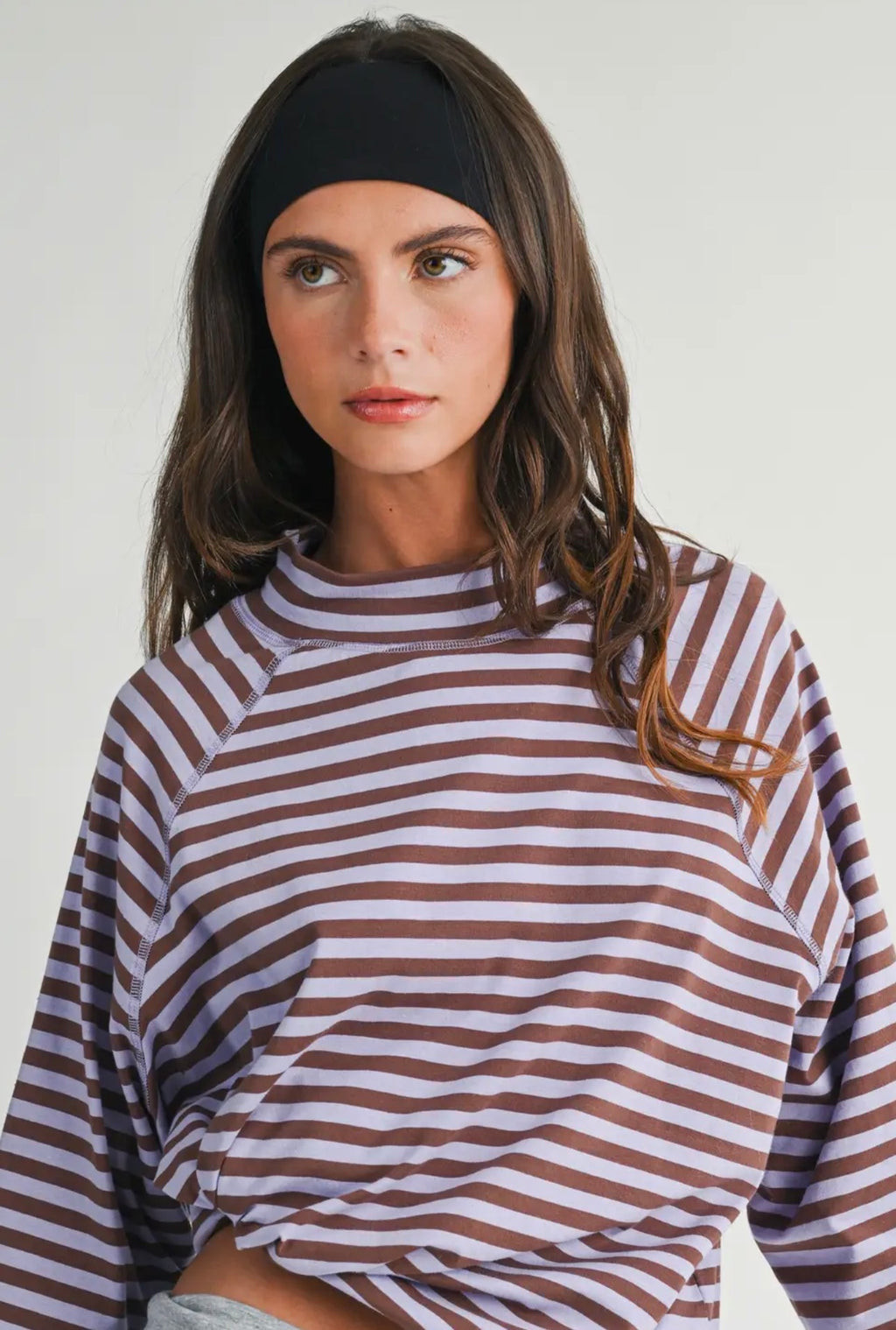 Brown Sugar Mock Neck Top