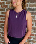Pima Cotton Relaxed Side-Knot Tank