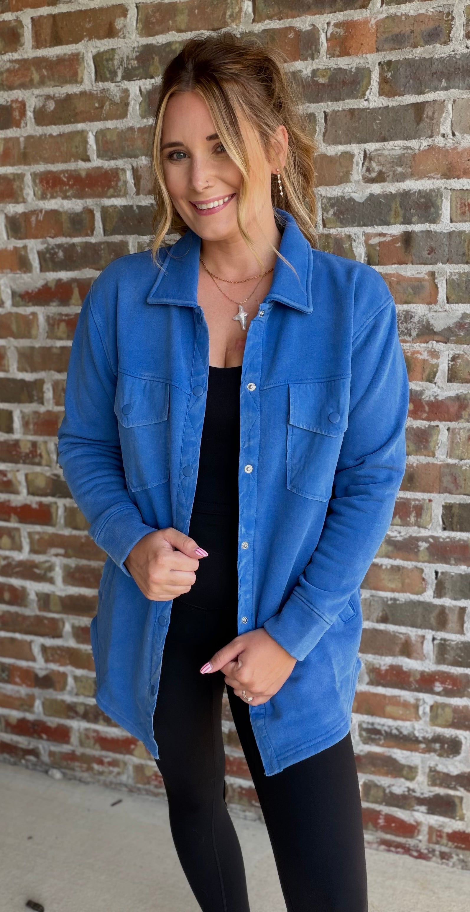 DEEP INDIGO Shacket