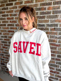 Saved By Grace Oversized Mock Neck