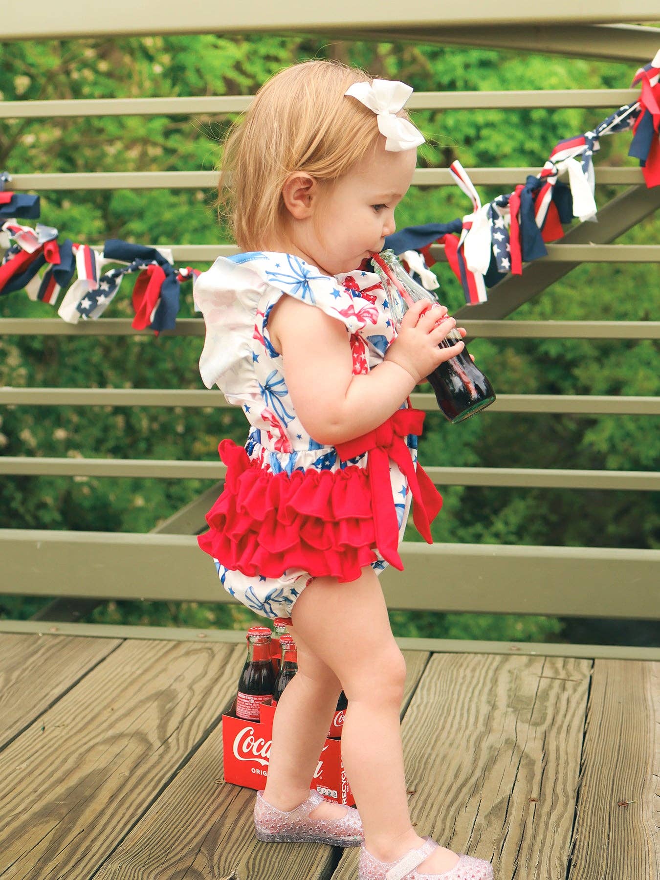 Red White & Darling Romper