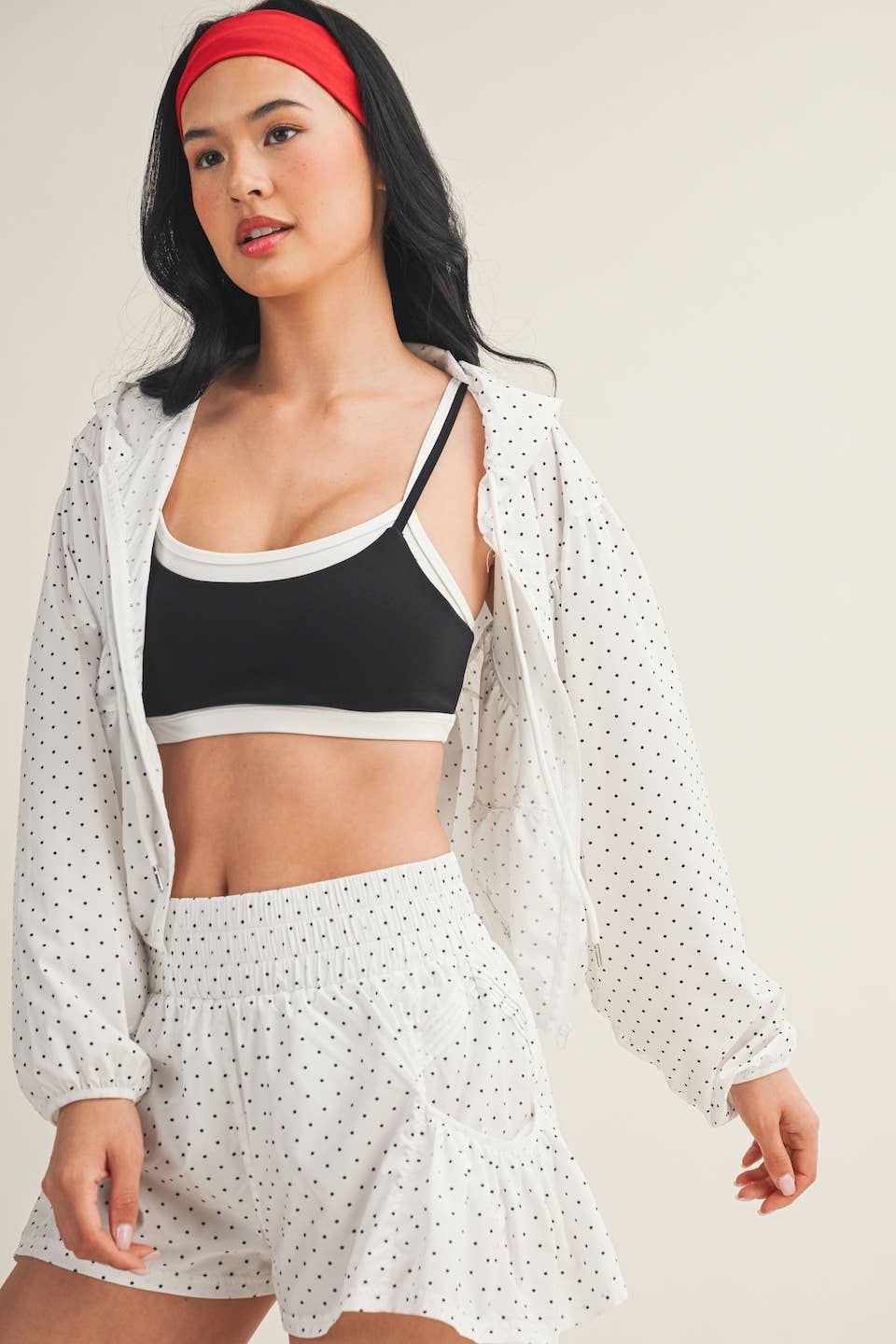 Polka Dot Print Jacket