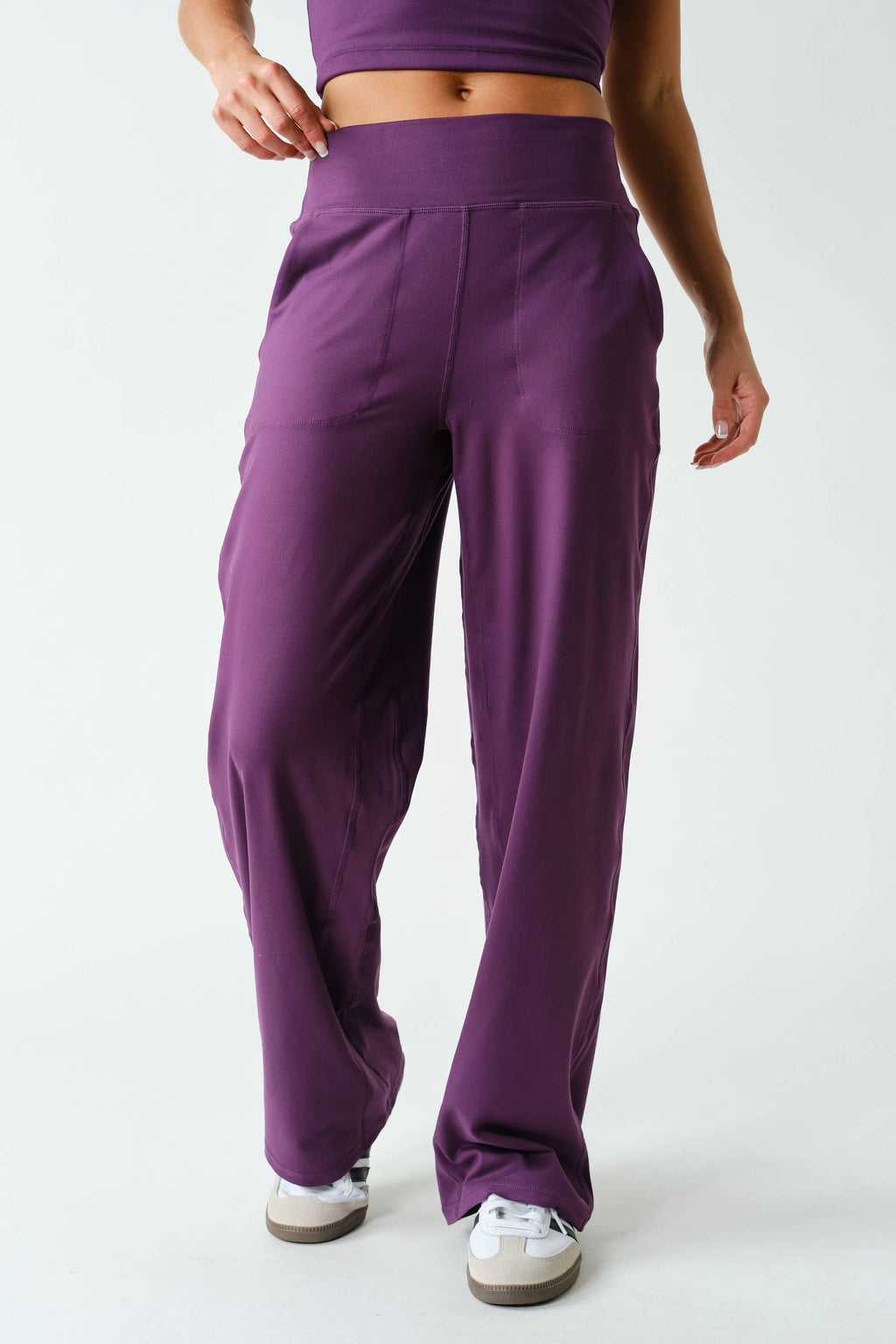 Purple Iris High-Waist Pant