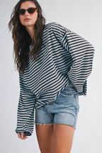 Mint Mocha Long Sleeve Top
