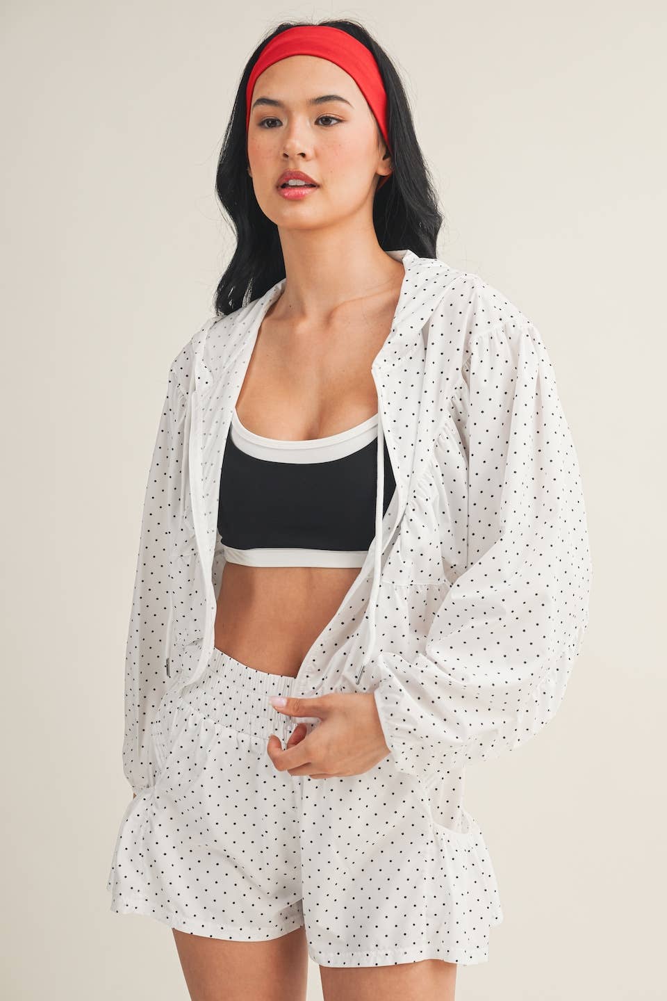 Polka Dot Print Jacket