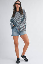Mint Mocha Long Sleeve Top