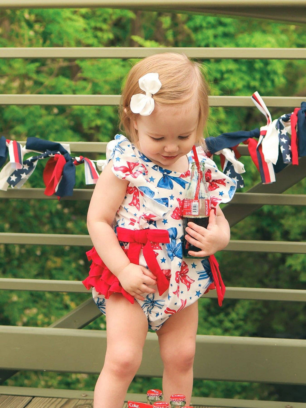 Red White & Darling Romper