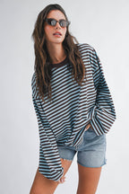 Mint Mocha Long Sleeve Top