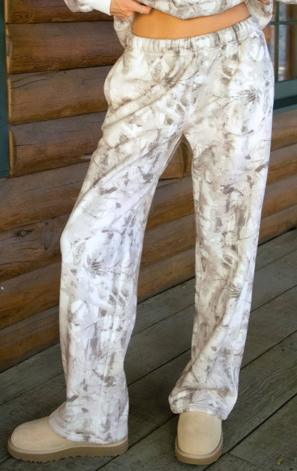 Woodland Camo Fleece SWEATPANTS