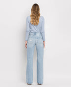 VERVET 90'S VINTAGE SUPER HIGH RISE FLARE JEANS