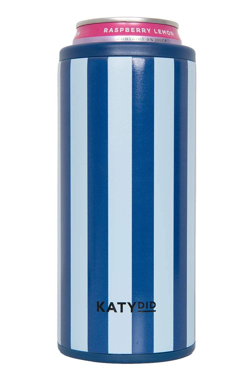 Light Blue and Navy Can Insulator